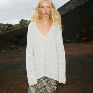 Urban Outfitters Oversized Knit Grey Sweater